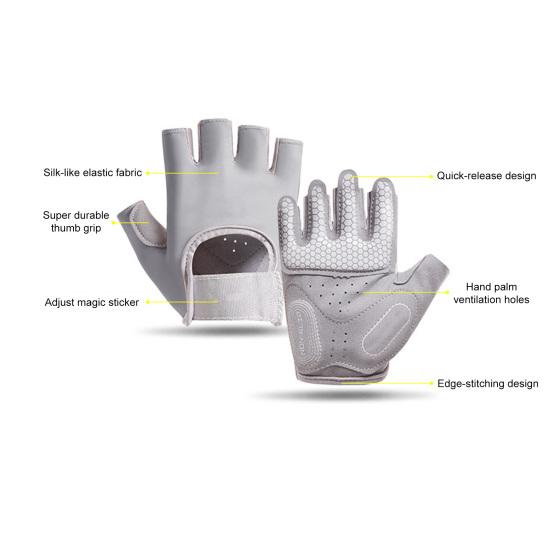 Cycling Gloves for Men Women Half Finger Bike Gloves with Anti-Slip Shock-Absorbing Pad for Mountain Road Bicycle Biking Cycling