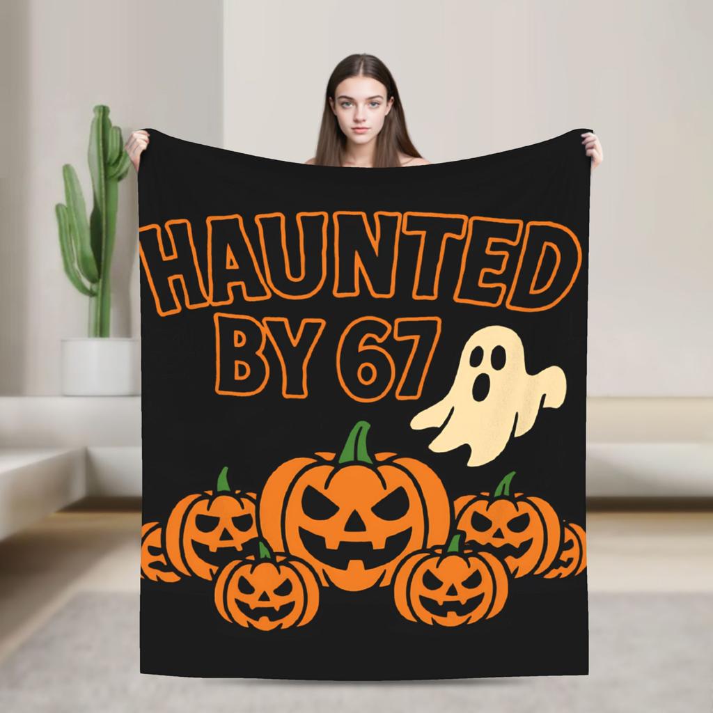 Funny Six Seven 6 7 Meme Flannel Blanket Winter Super Warm Bedding Throws Students Couch Bed Pattern Bedspread Sofa Bed Cover