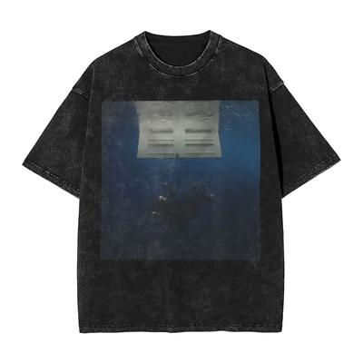 Washed T Shirts Billies Hit Me Hard And Soft Vintage T-Shirt High Street Eilishs Streetwear 100% Cotton Summer Tops Tee Shirt
