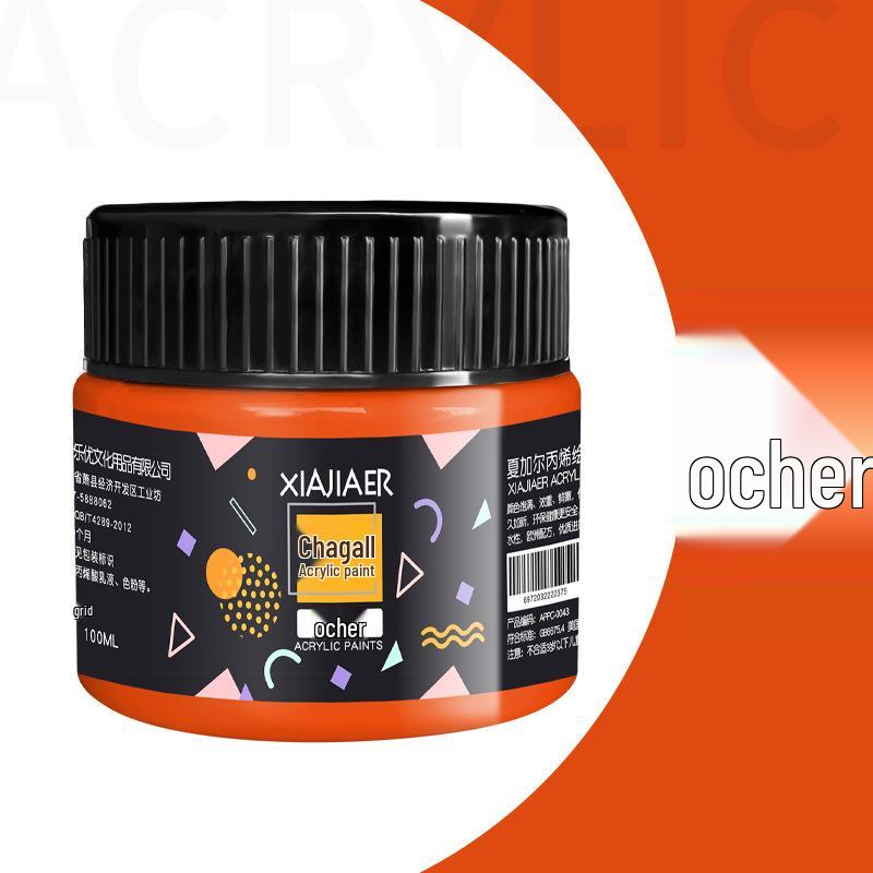 Acrylic Paint 100ml for Hand-painted Art: Wall, Graffiti, Stone, T-shirt - 38 Vibrant Colors