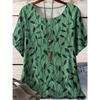 Fashion Women's Crew Neck T-Shirt 3D Color Printing Crew Neck Short Sleeve