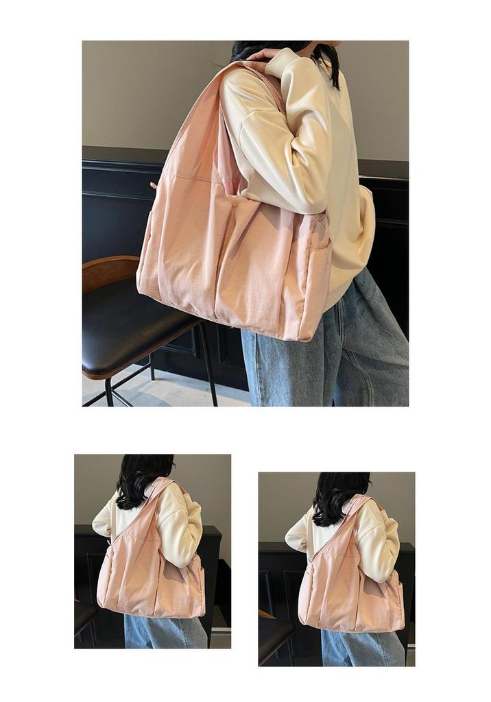 Nylon Large Capacity Multi-Pocket Gym & Travel Bag - Japanese Style Casual Shoulder Bag for Moms