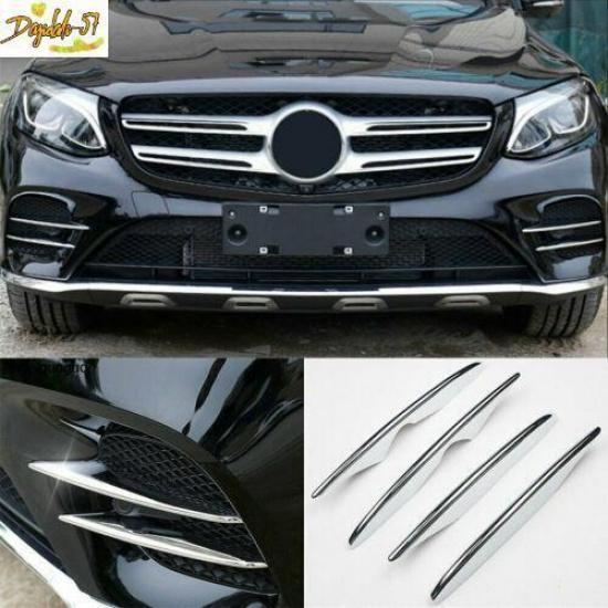Хромированная передняя решетка отделка противотуманной фары подходит для Mercedes-Benz GLC300 GLC 43 AMG