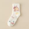 Warm Cotton Socks Winter Floor Socks Sleep Socks Coral Velvet Socks  Women