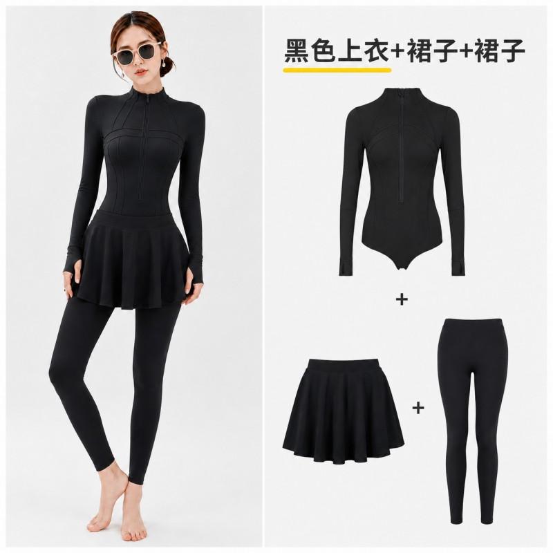 Womens UPF 50 Long Sleeve Rash Guard Swimsuit Full Body Sun Protection Diving Suit Surfing Swimming
