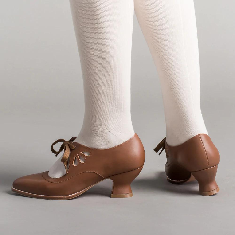 New Hollow Out High Heels Lace Up Plus Size Women's Casual Shoes