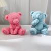 Candle Mold for Candle Making Sitting Bear Silicone Mold for Aromatherapy Plaster Colored Gypsum Mould DIY Crafts
