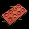 Silicone World 8 Holes Donut Silicone Molds Cookie Muffin Cake Mold Chocolate Donut Dessert Baking Pan Pastry Baking Mold