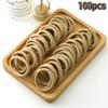 100pcs Hair Bands for Women Girls High Elastic Rubber Band Hair Ties Ponytail Holder Scrunchies Accessorie