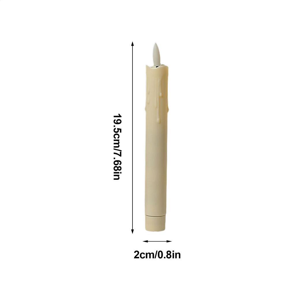 Flameless Candles 6 Pieces with Remote Timer LED Fake Candles Battery Operated for Indoor Outdoor Table Centerpieces Fireplace
