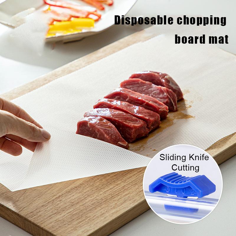 1PC Disposable Chopping Board Mat Kitchen Meat Cutting Paper Fruit Cutting Board Mat Outdoor Occupying Board Mat