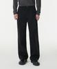 Deep Tuck Wide Denim Pants [Black]