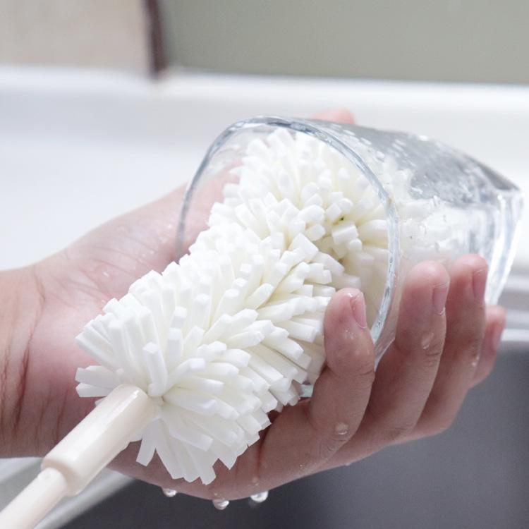 Kitchen Cleaning Brush Long Handle Sponge Brush Bottle Cleaning Brush Baby Bottle Cleaner Kitchen Supplies
