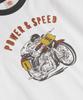 Beulonseun Retro Motorcycle Graphic Tee White