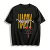 2026 Bonne Année Impression T-shirt Décontracté Ambiance Festive Haut de Fête T-shirt en Coton Pur