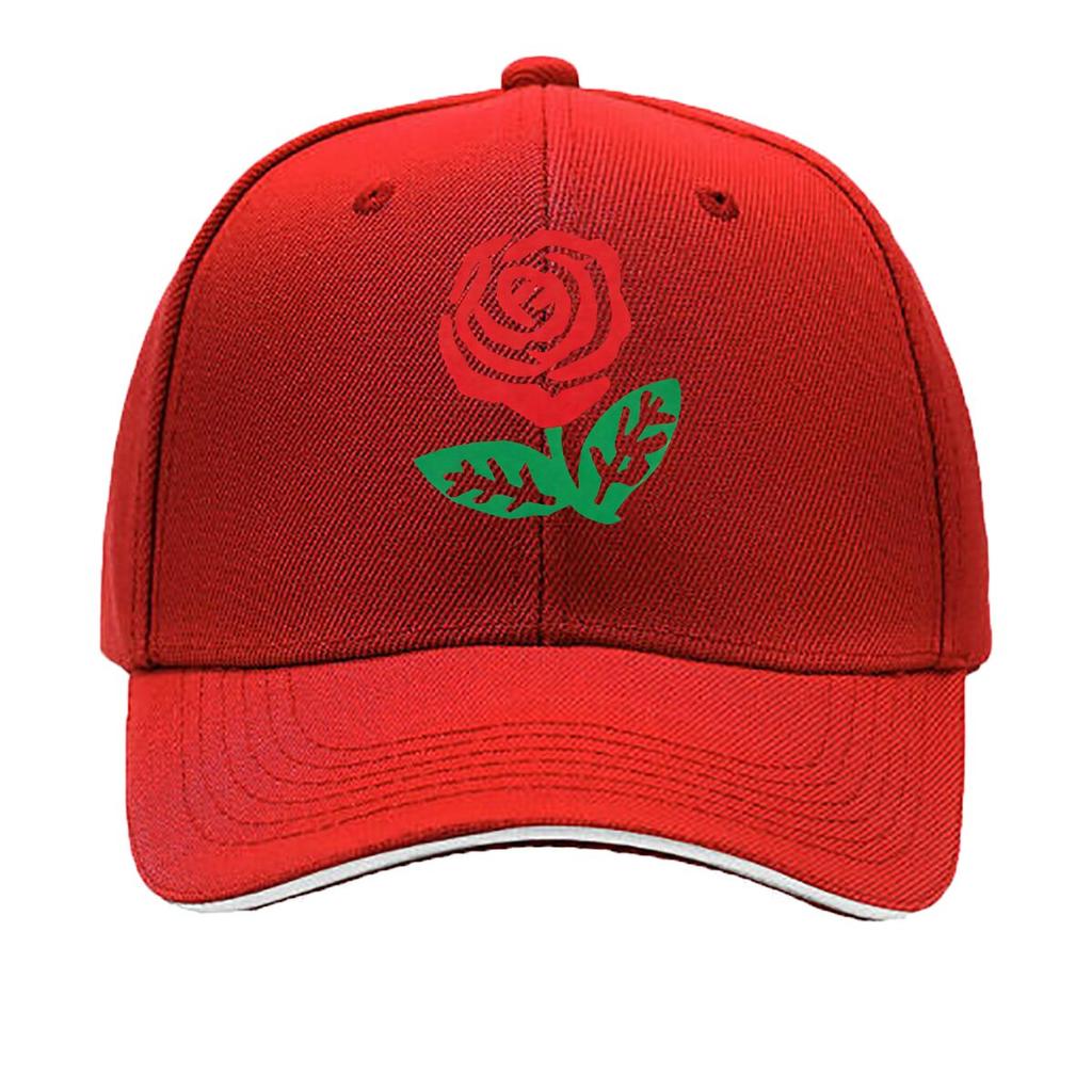 Green Leaf Rose Baseball Cap Breathable Adjustable Hat for Couples Lightweight YK Style Couple Ha Sandwich Baseball Cap