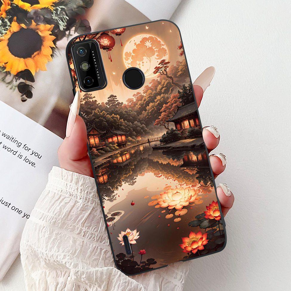 For Tecno Spark 6 Go KE5j KE5k Case For Tecno Spark Go 2020 KE5S Cover Silicone Cute Fashion Flowers Funny Painted Back Cover