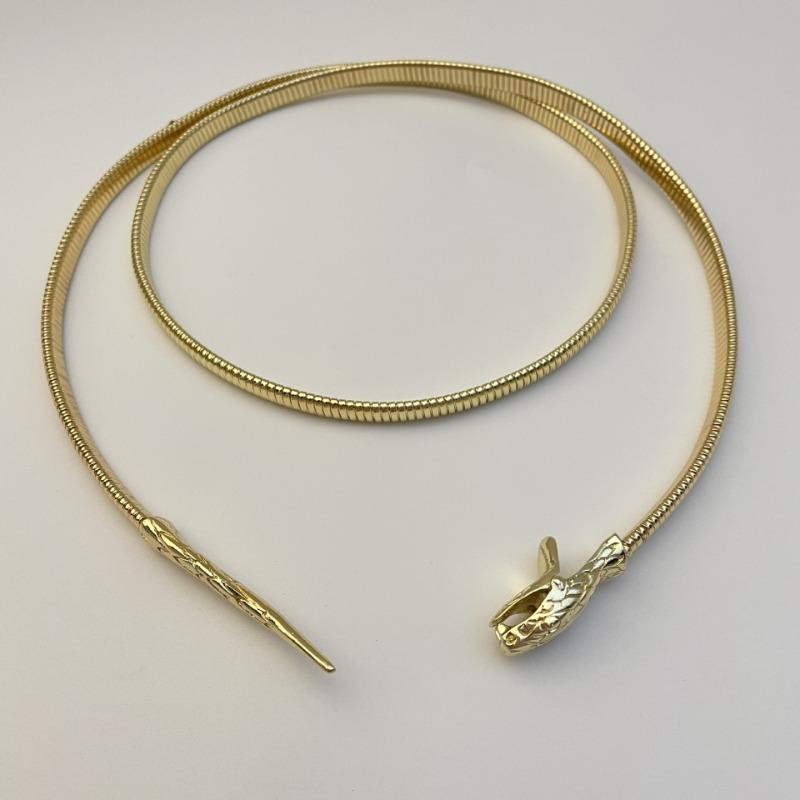 Golden Snake Waist Chain, with Suit Skirt Internet Celebrity Metal Chain, Belt, Snake Head Trouser Chain, Women's New Necklace Trend