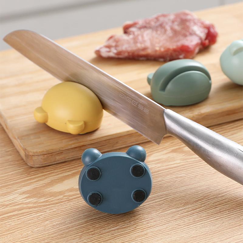1pcs Mini Cartoon Knife Sharpener,Creative Frog Shape Knife Scissors Sharpening Device for Home,Portable Sharpener for Outdoor