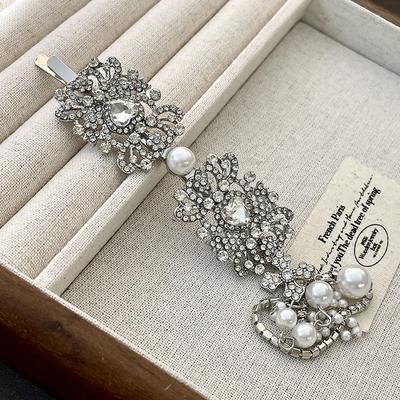 Pearl Tassel Hair Clip Ethnic Style Light Luxury Hair Accessory Bride'S Mongolian Headwear
