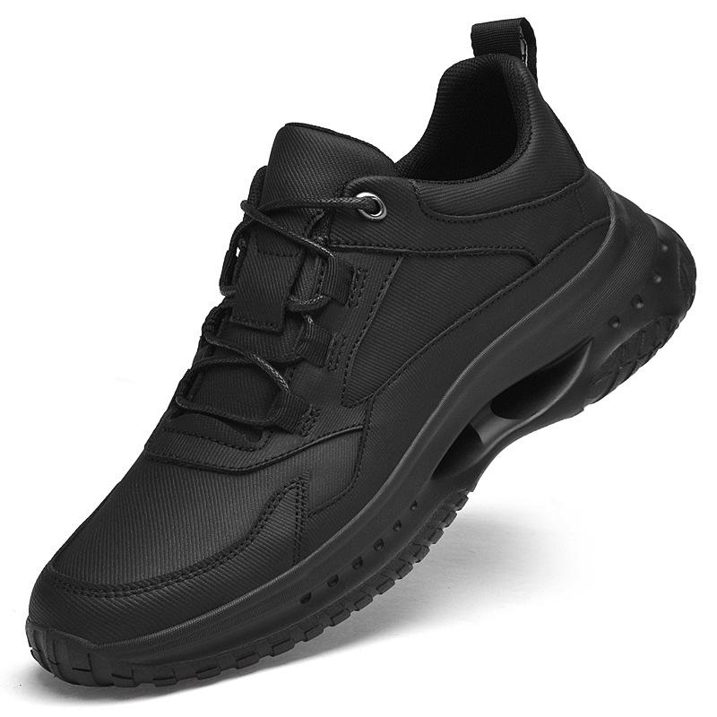 2025 Men s Thick Sole Leather Business Casual Shoes - Fashionable and Breathable Size 37