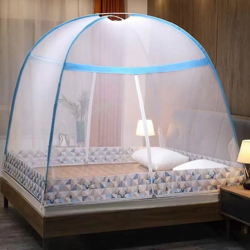 2022 Installation-free Yurt Mosquito Net Dust Top Household Encryption Thickened Student Dormitory Mosquito Net