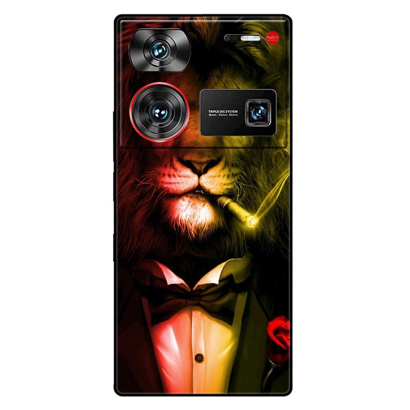 For ZTE Nubia Z60 Ultra 5G Case Silicon Fashion Space Wolf TPU Painted Coque Funda for Nubia Z60Ultra 5G NX721J Cover Protective