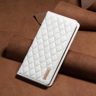 Custodia Classica in Pelle Tipo Diamante di Lusso Per iPhone 14 15 16 Pro Max 16Plus 13 12 11 Pro XS Max XR Fondina Slot per Carte Copertura Protettiva