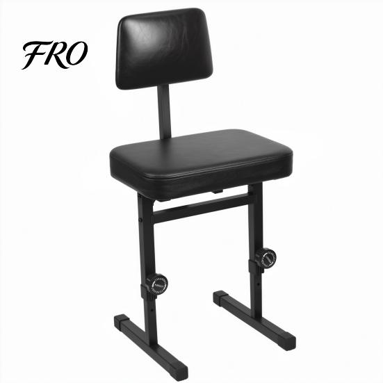 Piano Stool H-style Bench, 5 Height Adjustable Chair with Black Padded Practice Seat Cushion, Music Keyboard Bench Backrest for Musicians Kids Adults