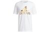 T Shirts Men's White Crew Neck Moderate Straight Fit GL3703