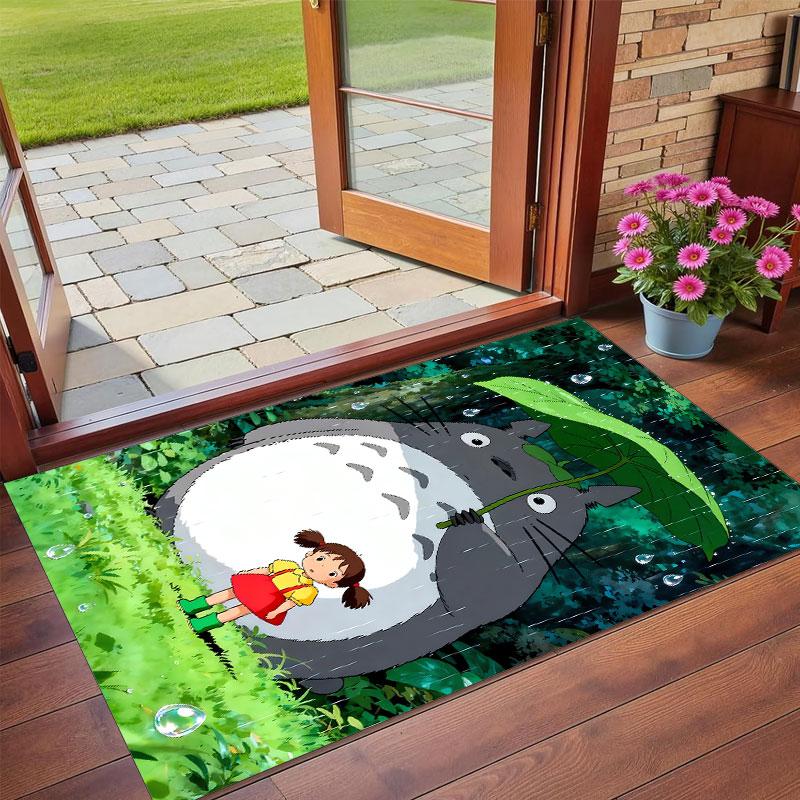 Crystal Velvet Rug Soft Non Slip Indoor Floor Mat Home DecorMy Neighbor Totoro