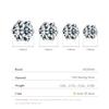 925 Sterling Silver Basic Sparkling Round Stud Earrings Classic Crown Hypoallergenic Wedding Jewelry For Women