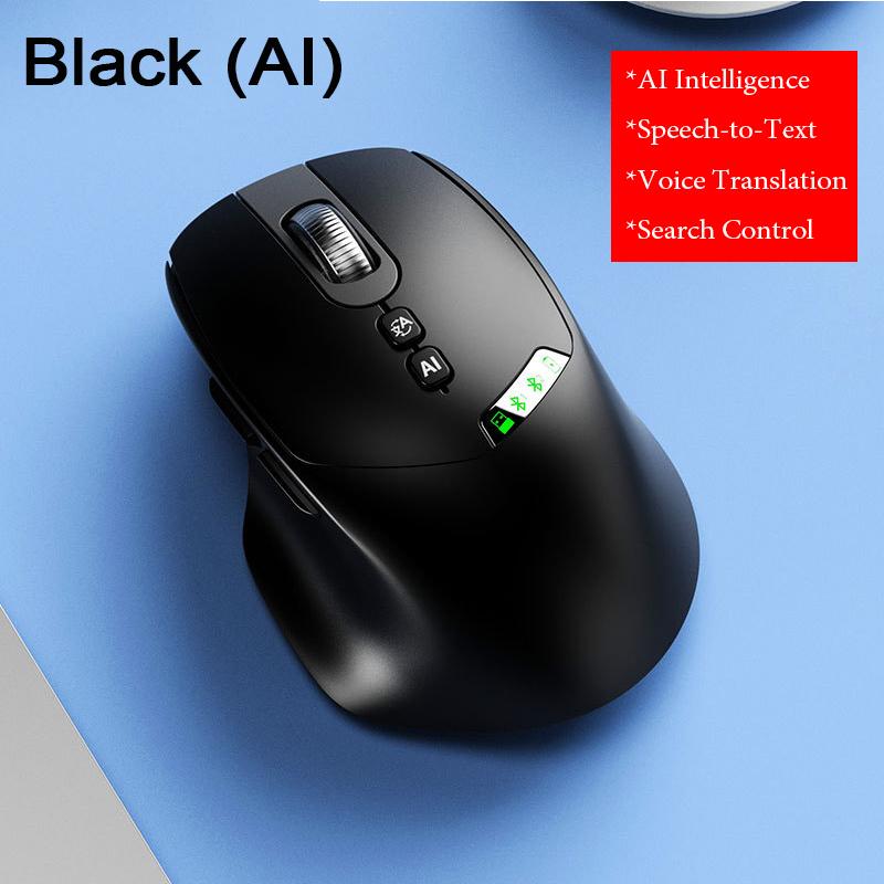 2.4G + Bluetooth Dual-Mode Wireless Charging Mouse with Digital Screen Display Silent Ergonomic Design Office Universal Mouse