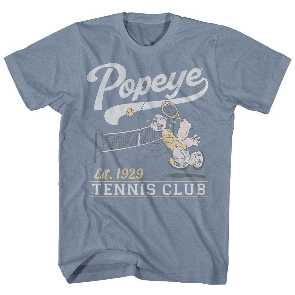 Popeye Tennis Club Est 1929 Indigo Heather Comics Shirt Unisex T-Shirt XXL