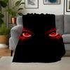 "Fiery Red Eyes Phone Wallpaper"Blanket Flannel Throw Blanket for Sofa, Bed, Travel, Camping, Office