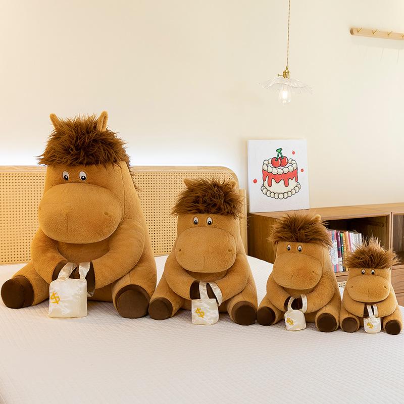 Cartoon Plush Toy Horse Farm Animal Horse Doll Mascot Rich Doll Toys