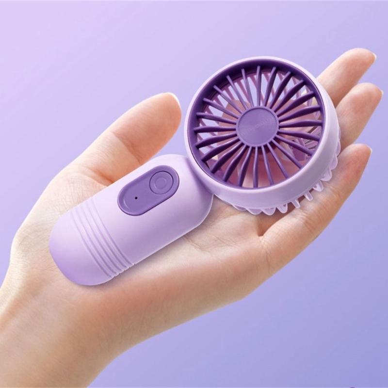 Convenient USB Fan Lightweight Cooling Fan Camping Fan Small Handhelds Fan Plastic Office Fan Perfect for Everyday Use