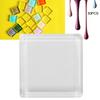 50pcs Glass Nail Gel Polish Color Display Card Transparent Nail Polish Color Card16mm