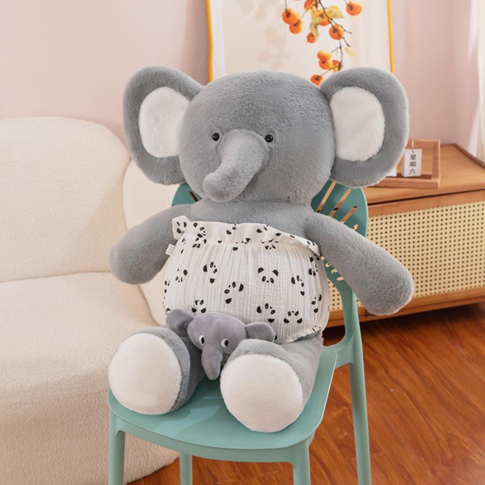 Creative Cartoon Elephant Plushie Cute Animal Stuffed Toys Run Elephant Plush Doll  Boys and Girls