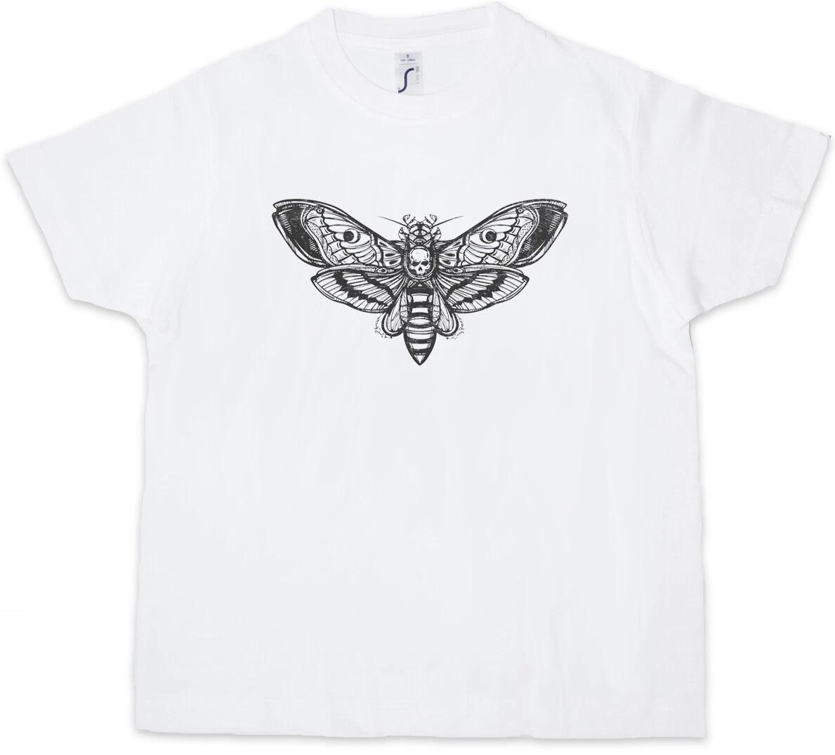 DEATH MOTH Kids Boys kids boys T-Shirt Dead Insects Entomology Science Black White 150