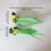 2/12Pcs New Colorful Simulation Birds with Clip Statue Artificial Foam Feather Birds Fake Bird Wedding Festival Home