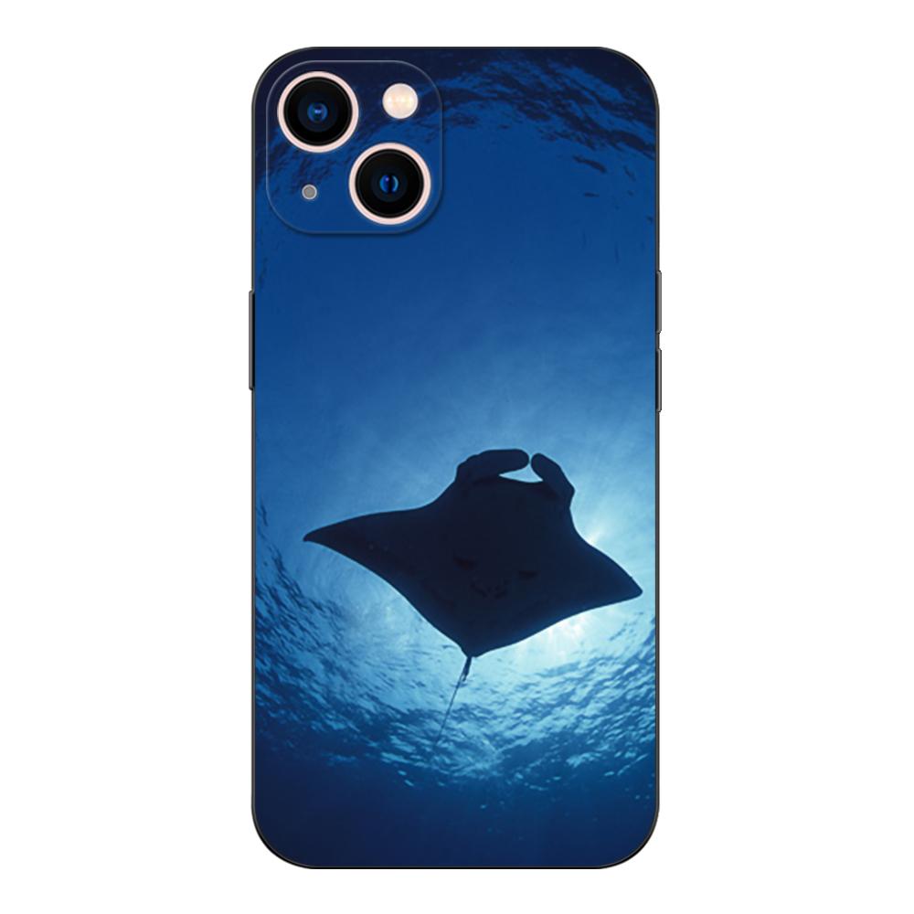 Black Tpu Case For Xiaomi Redmi 9T Note 9T Note 10 8 8T 7 5G 4G Pro 10S Animal Manta Ray