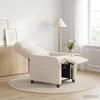 Recliner Chair Cream Boucle