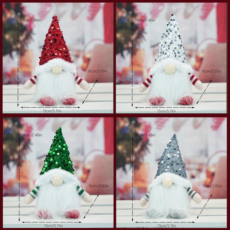 1PC/4PCS Christmas Gnome Doll Elf with Led Night Light Christmas Decorations for Home Xmas Navidad 2026 New Year Children's Gift