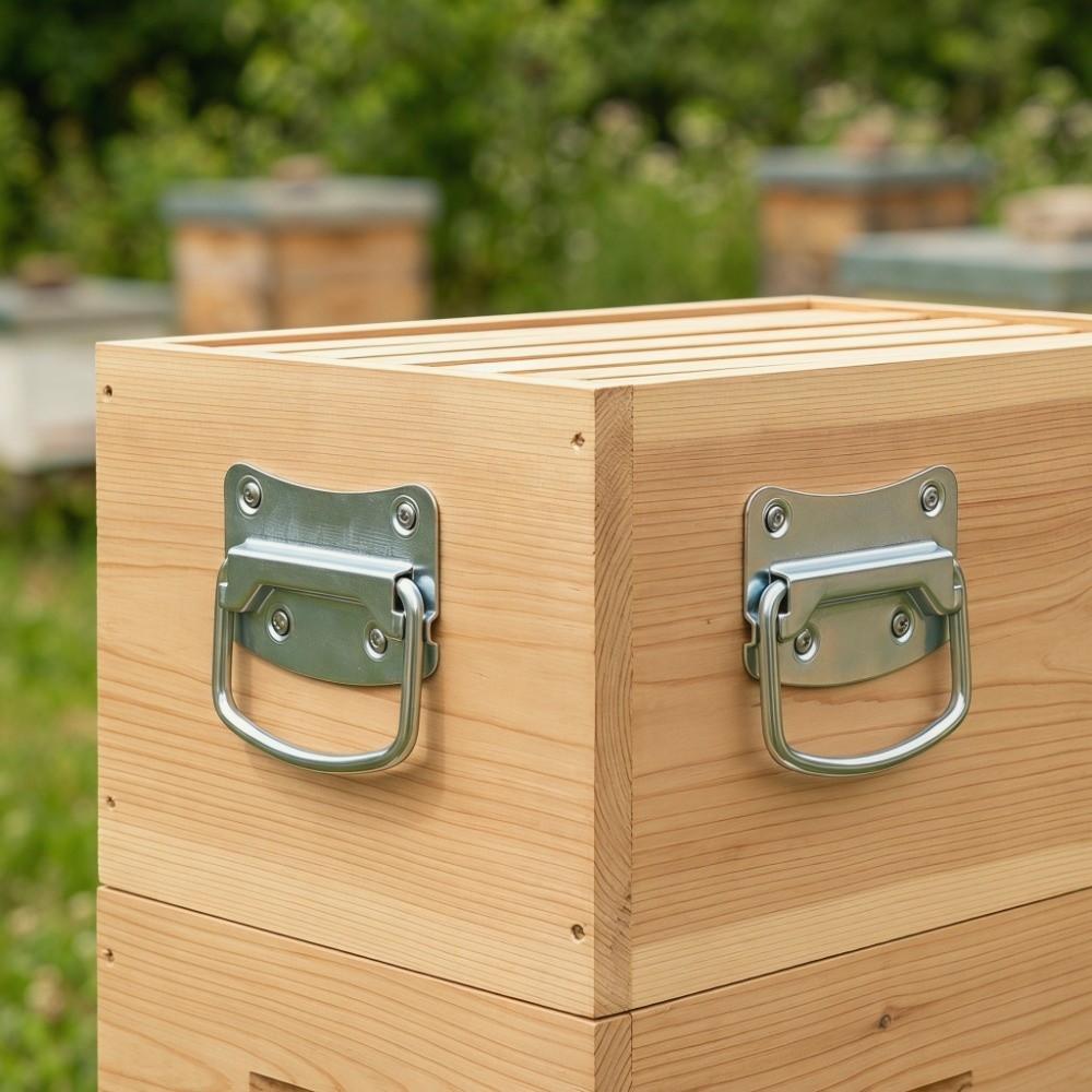 2 Pcs Thicken Ring Pull Chest Handle Stainless Steel Bee Frame Gripper Beehive Handle  Box Chest