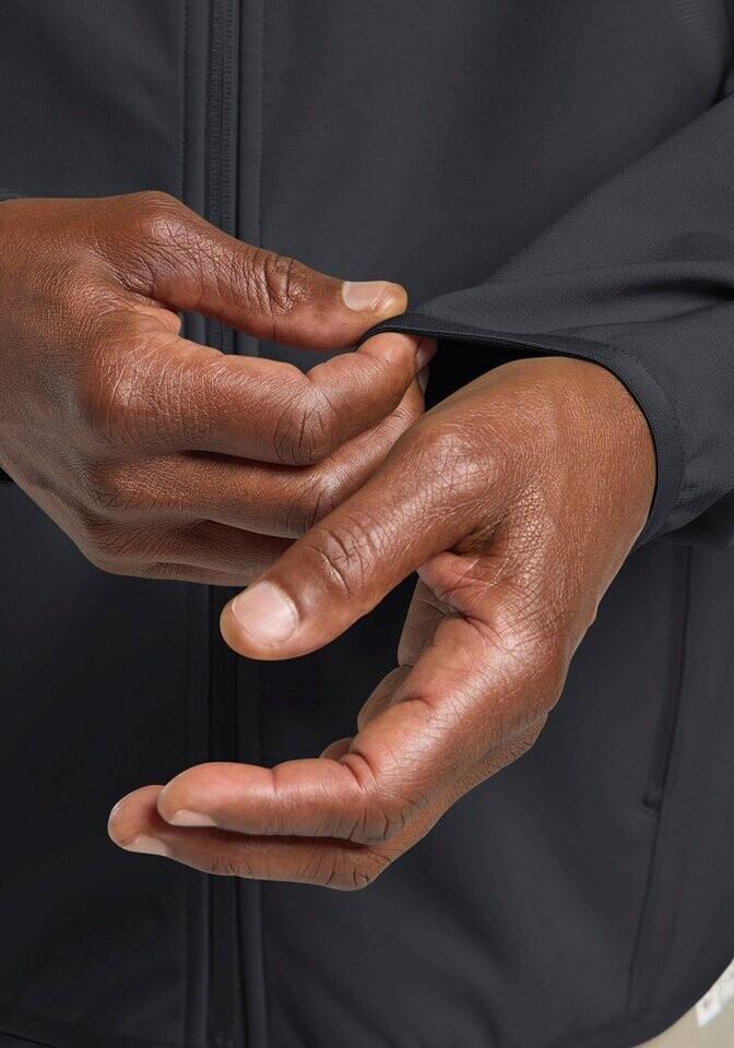 Куртка Jack Wolfskin Bornberg Hoody M Men Softshelljacket multi color phantom/chartreuse