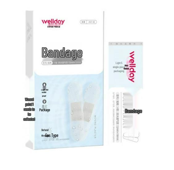 Haisihainuo Economical Band-Aids: 100 Comfortable, Breathable, Non-Woven, Anti-Abrasion Strips for Foot & Family Wound Care