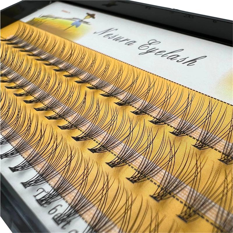 60pcs/box Professional Make-up Single Tufted Eyelash 0.1mm Grafting False Eyelash Extension Beauty Product