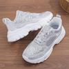 New comfortable sports casual high heel platform sequined dad shoes breathable