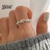 Anti-oxidation Ring Thumb Hollow Heart Shape Adjustable Opening Design Finger